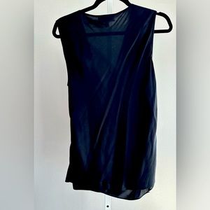 St. John black satin blouse - new without tags